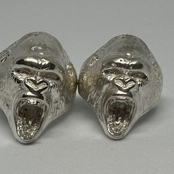 Gorilla Ring Size 9 S925 White Gold