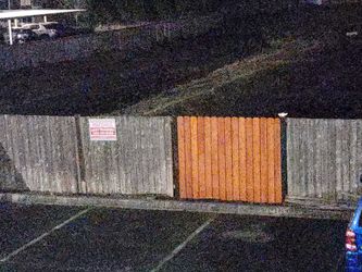 Ceder Fence Raw Wood 