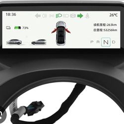 Tbest Pantalla HUD para Coche de 4, 6 Pulgadas, Pantalla Head Up Ultra Mini, Pantalla LCD de Velocímetro, Pantalla Digital para Salpicadero, Reemplazo