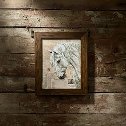 “The Keeper of Secrets”Collage Painting-