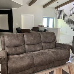 2 Manual Recliner Sofas