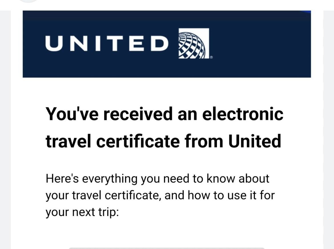 $50 Travel Voucher - United