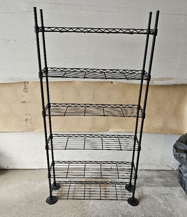 6 TIER HEAVY DUTY METAL SHELVING UNIT 