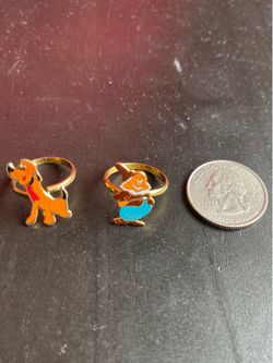 Vintage Disney adjustable Rings