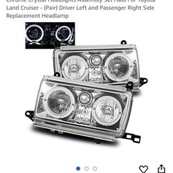 Toyota Land Cruiser 1991 To 94 Front Headlight Halo Led