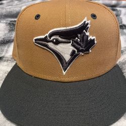 7 Toronto Blue Jays New Era 59 Fifty Fitted Hat. Brown New NWT