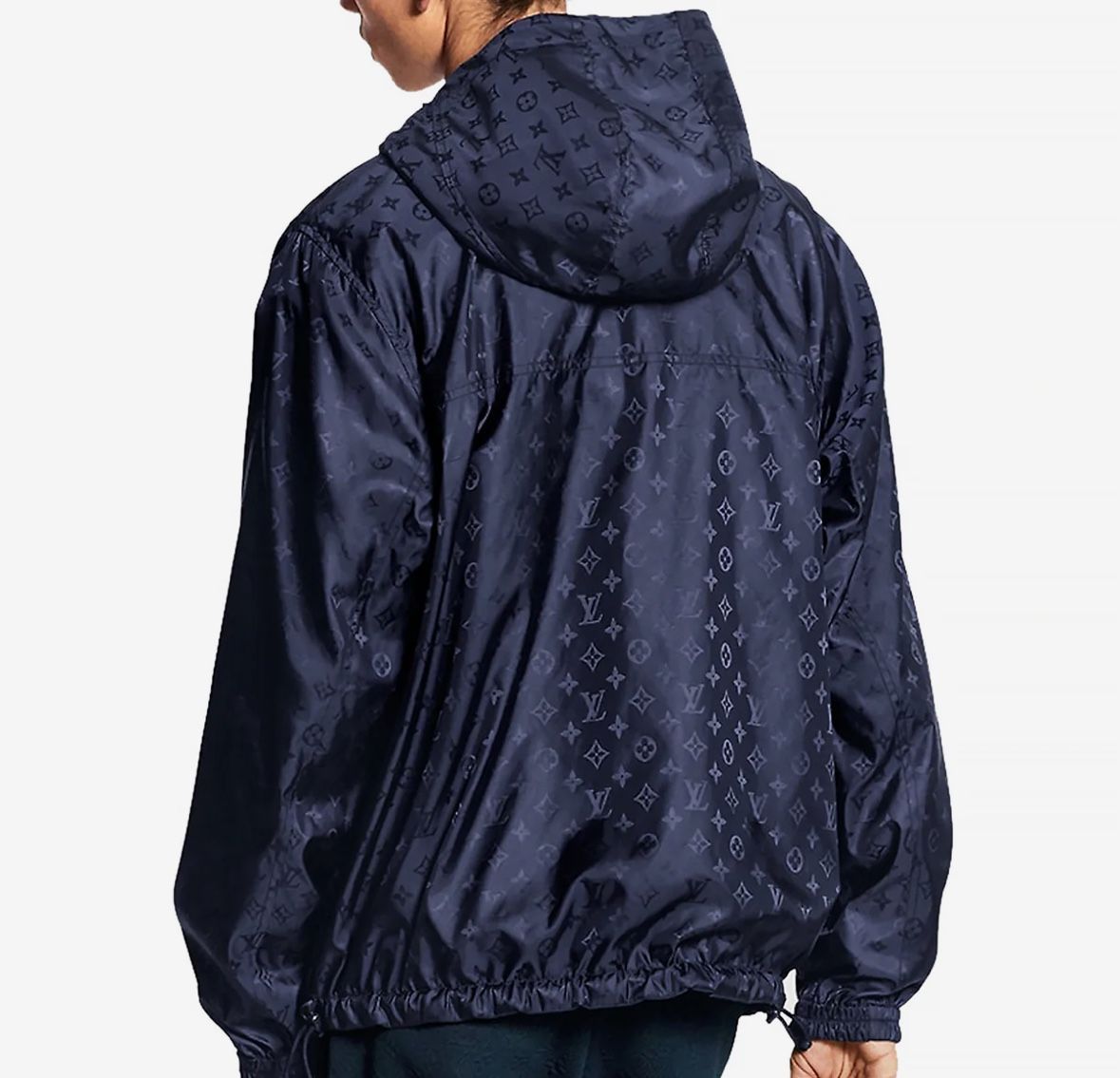 Louis Vuitton Monogram Reversible Windbreaker - Men - Size 48 - Navy - Perfect Condition - 100% Authentic
