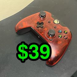 🎮 Xbox One Compatible Transparent Red WIRED Controller – Tested (Mini-USB) 🎮 . . . . . . . . . . . . . . . . . . . . . . . . . . . . . . . . . . . .