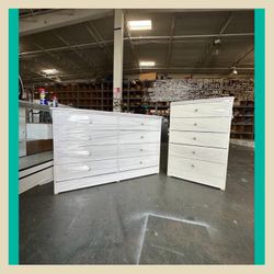 Dresser set / Eight and  five drawers dresser