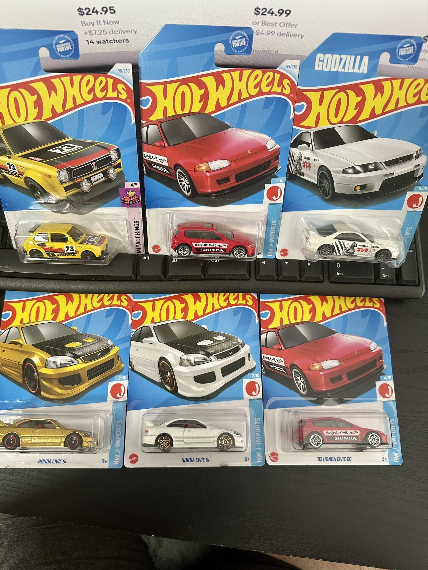 Hot Wheels Honda Civics