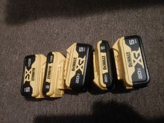 DeWalt Battery s 3 5ah & 2*. 2ah New 
