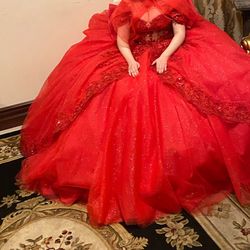 Red Quinceanera Dress
