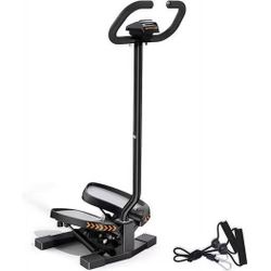 Sportsroyals Stair Stepper for Exercises-Twist Stepper/Mini Stepper with Resistance Bands and 3