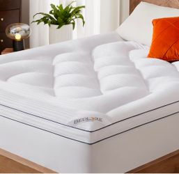 King Mattress Topper, Thick Pillow Top for Back Pain Relief, Cooling, 6-18 inch