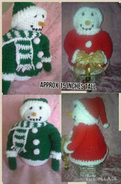 Crochet snowman