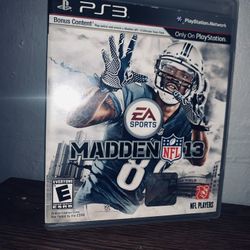 PS3 MADDEN 13 