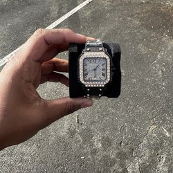 💎 Iced Out Square black and gold Cartier Watch 💎