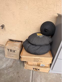 TRX Sand Discs + Slam Ball Gym Set