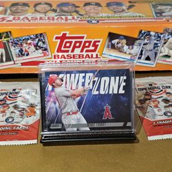 Mike Trout. 2022 Topps Stadium Club.  Power Zone. Base Card. MLB. MvP. L.A. HOF.