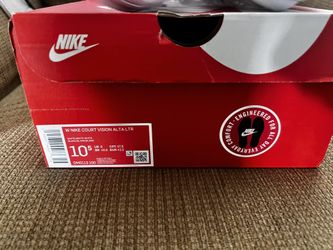 womans nike court vision alta ltr white 10.5