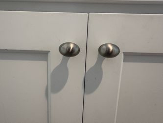Modern Satin Nickel Cabinet Knobs – Set of 21 – Includes Screws - $40