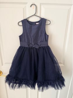 Janie and Jack Navy Blue Party Dress 4T | Flower Girl | Special Occasion