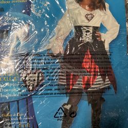 Girls Pirate Costume Size 7-8
