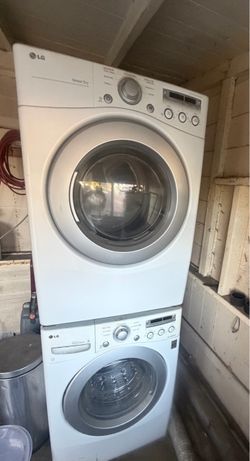 LG whasher and dryer gas set