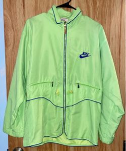 Rare Vintage 80’s/90’s Nike Neon Green Windbreaker Jacket