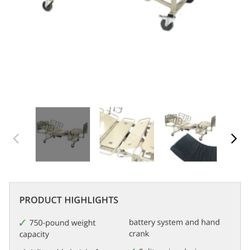 Invacare Bariatric 750 Medical Bed