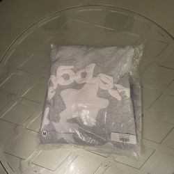 Sp5der Beluga Grey Hoodie 