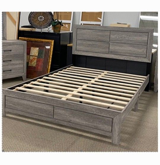 QUEEN BED FRAME NO MATTRESS