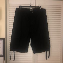 Men’s black cargo shorts by champs