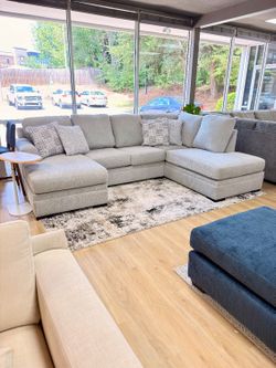 *Brand New* Light Gray Double Chaise Sectional
