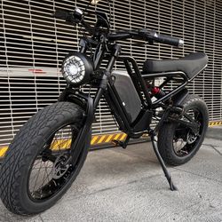 1500 Watt Electric Ebike, Heavy Duty/Full Suspension, Hydraulic Brakes(Black -or- Yellow)