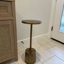Brass side table
