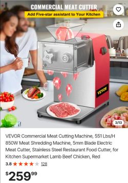 VEVOR Commercial Electric Meat Cutting Machine