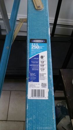8 feet ladder 250 lbs capacity Werner