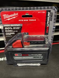 MILWAUKEE M18 BATTERY HIGH OUTPUT XC6.0  new