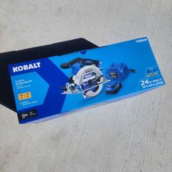 New Kobalt 24-volt Max 6-1/2-in Brushless Cordless Circular Saw Kit