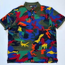 🔴Ralph Lauren Polo Camouflage Shirt Size XL TG Men