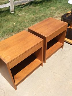 Vintage Scandinavian End Tables! Good Condition!