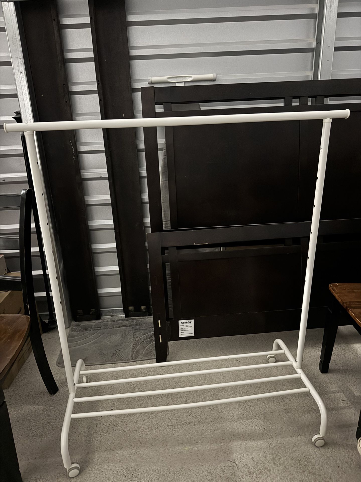 White Rolling Rack 