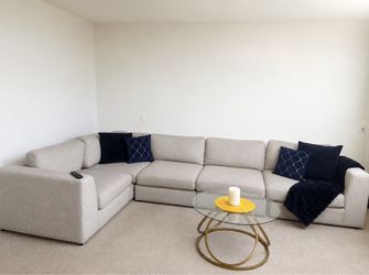 Oversized Cream Modular Sectional Sofa – Delivery Available