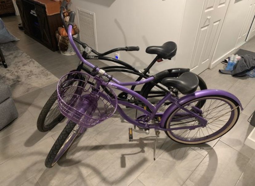 TWO BEACH CRUISERS, BARELY USED