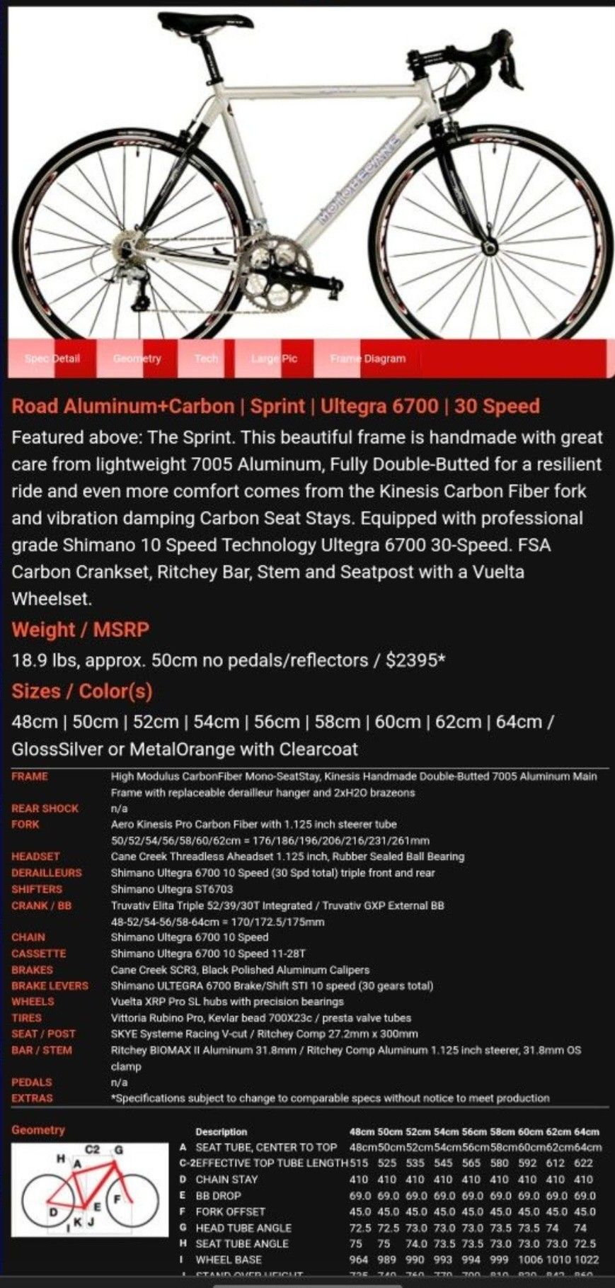 Le Champion Motobecane Size Chart Motobecane Sprint Motobecane