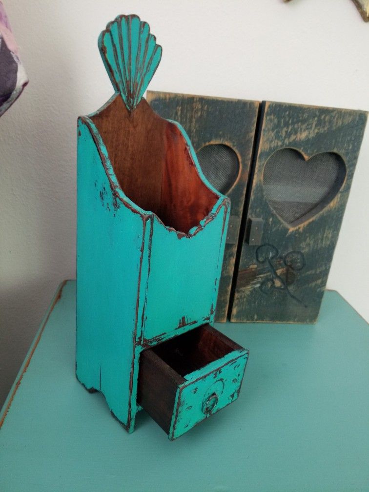 Vintage Wine / Candle Holder Cabinet 