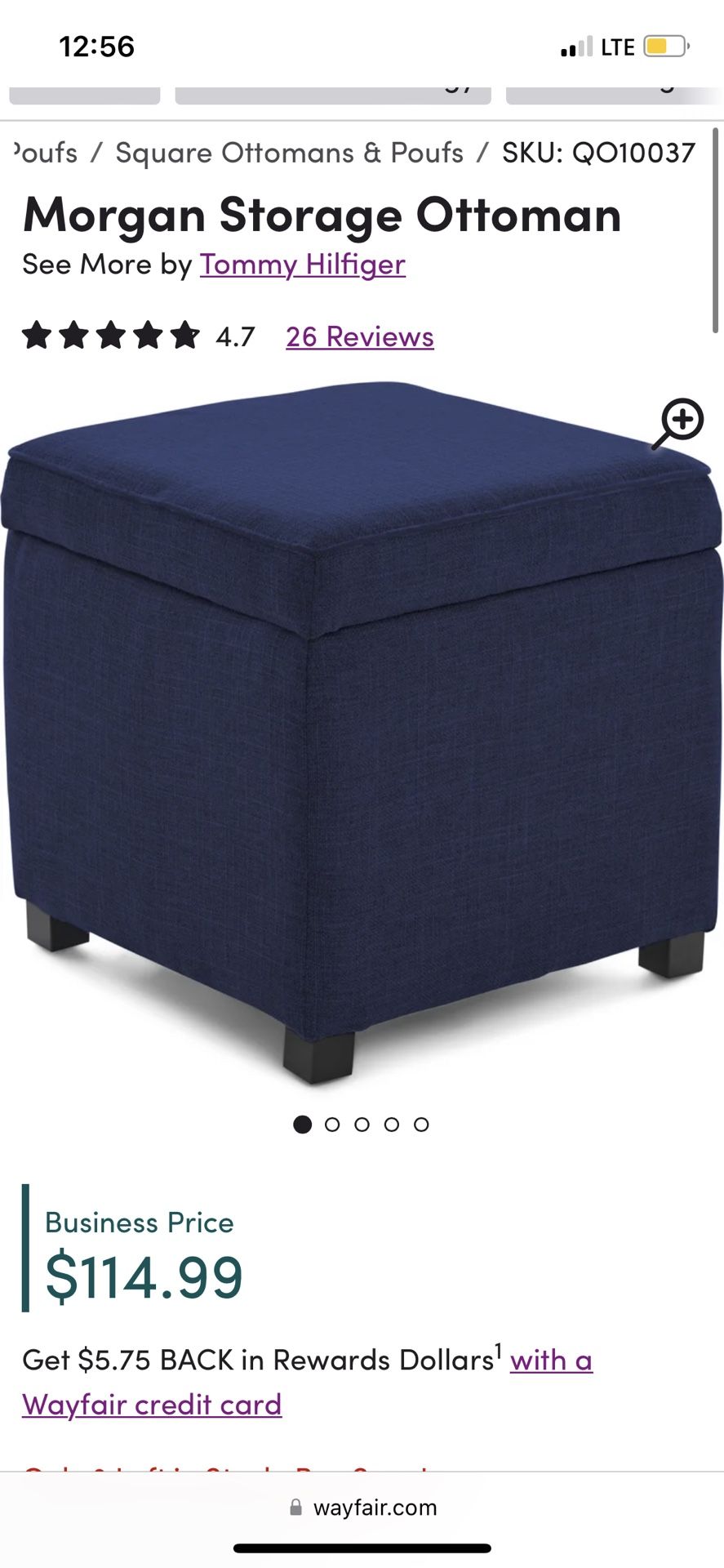 Storage ottoman