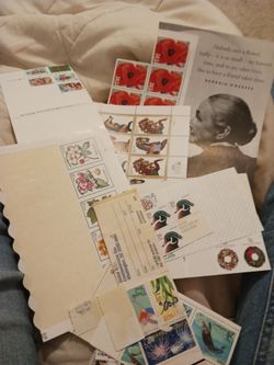 Hundreds of non used stamps