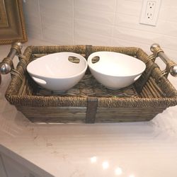 kitchen  produce  wicker basket